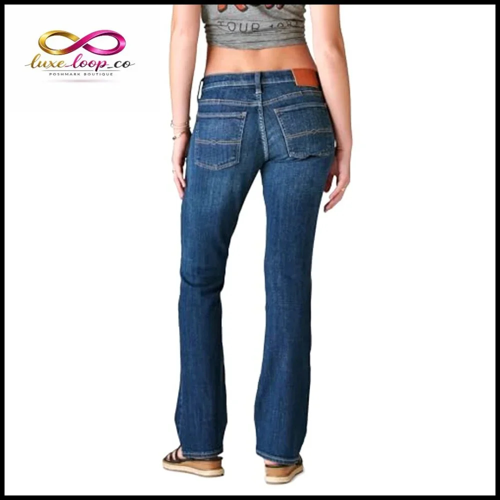 Mid Rise Bootcut Jeans, Classic Fit, Stretch Denim, Size 27 - Picture 4 of 7